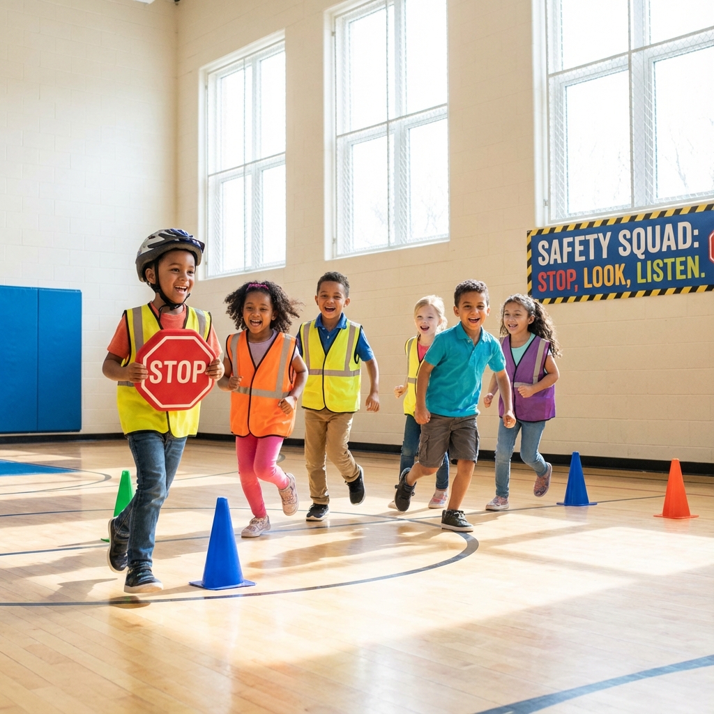Подвижные игры по безопасности